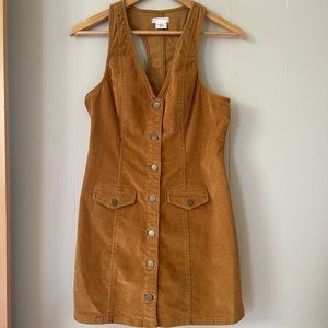 Cooperative Corduroy Button Down Mini Dress - Size S